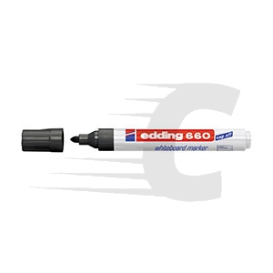 Marcador Edding 660 preto para quadro branco